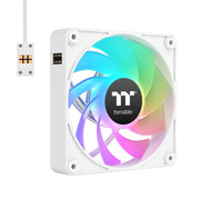 THERMALTAKE CT120 EX ARGB REVERSE PC COOLING FAN WHITE (3 - FAN PACK), CL - F194 - PL12SW - A - SWIFT PERIPHERALS1095094