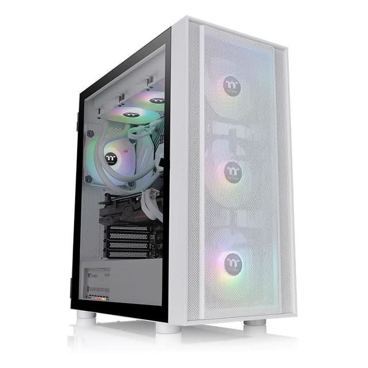 THERMALTAKE H570 TG MID - TOWER ARGB ATX CABINET SNOW WHITE - SWIFT PERIPHERALS1087641