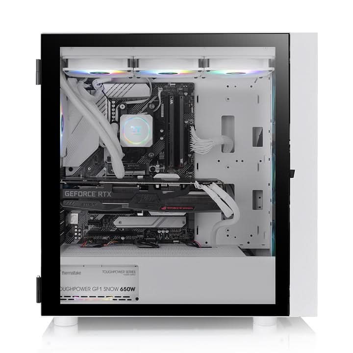 THERMALTAKE H570 TG MID - TOWER ARGB ATX CABINET SNOW WHITE - SWIFT PERIPHERALS1087641