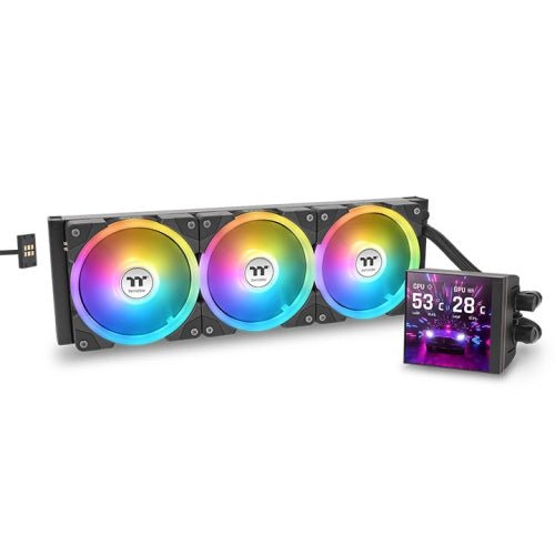 THERMALTAKE MAGFLOE 360 ULTRA ARGB SYNC AIO LIQUID COOLER BLACK - SWIFT PERIPHERALS1095302