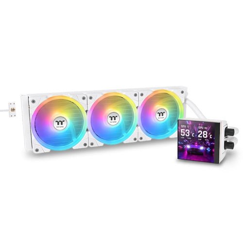 THERMALTAKE MAGFLOE 360 ULTRA ARGB SYNC AIO LIQUID COOLER WHITE - SWIFT PERIPHERALS1095303