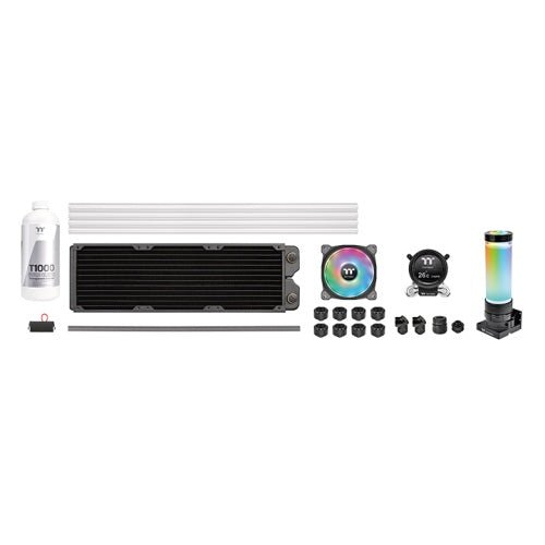 THERMALTAKE PACIFIC CLM360 ULTRA HARD TUBE KIT/MX2 WATER BLOCK/COPPER RADIATOR CLM360/ DUO 120 FAN*3/TRANSPARENT COOLANT - SWIFT PERIPHERALS1087861