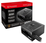 THERMALTAKE SMART BX1 650W 80 PLUS BRONZE NON MODULAR POWER SUPPLY, PS - SPD - 0650NNFABU - 1 - SWIFT PERIPHERALS1082511