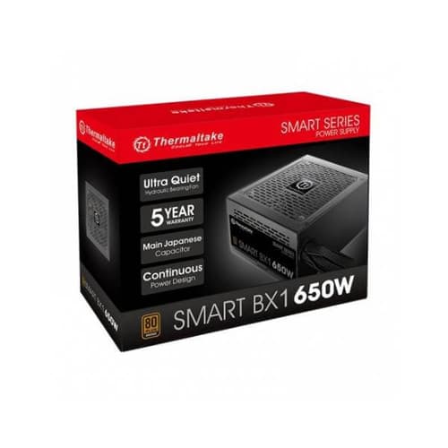 THERMALTAKE SMART BX1 650W 80 PLUS BRONZE NON MODULAR SMPS PS - SPD - 0650NNSABD - 1 - SWIFT PERIPHERALS107404