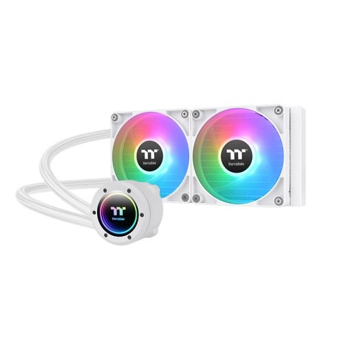 THERMALTAKE TH240 V2 ARGB SYNC ALL - IN - ONE LIQUID COOLER - SNOW EDITION CL - W364 - PL12SW - A - SWIFT PERIPHERALS1089519