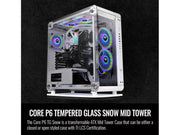 THERMALTAKE THE CORE P6 TG SNOW WHITE EDITION ATX MID TOWER FULLY MODULAR COMPUTER CASE - SWIFT PERIPHERALS1095154