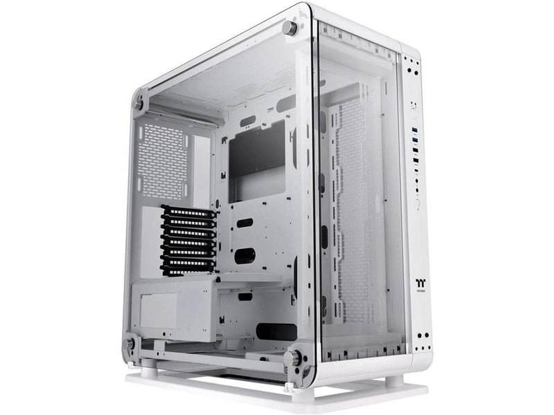 THERMALTAKE THE CORE P6 TG SNOW WHITE EDITION ATX MID TOWER FULLY MODULAR COMPUTER CASE - SWIFT PERIPHERALS1095154