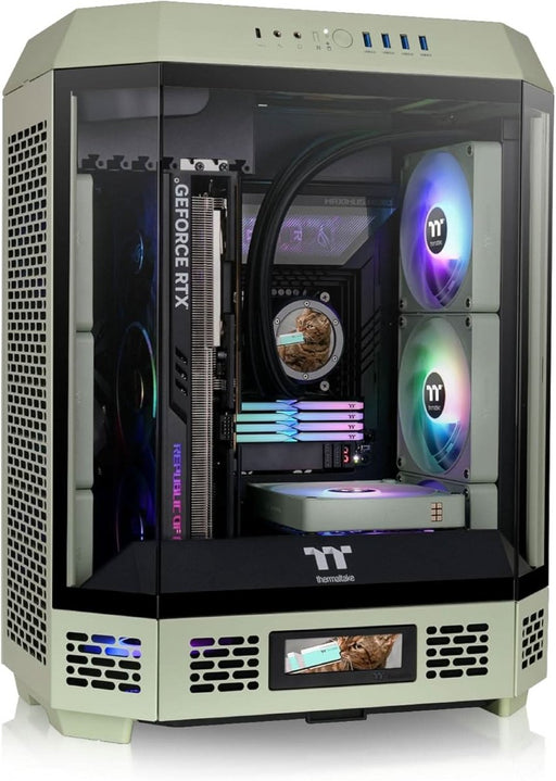 THERMALTAKE THE TOWER 600 ATX MICRO TOWER CASE GREEN - SWIFT PERIPHERALS1091513