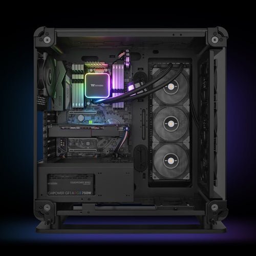 THERMALTAKE TOUGHLIQUID 360 ARGB TRX40 ALL - IN - ONE LIQUID COOLER CL - W336 - PL12GM - A - SWIFT PERIPHERALS1089524