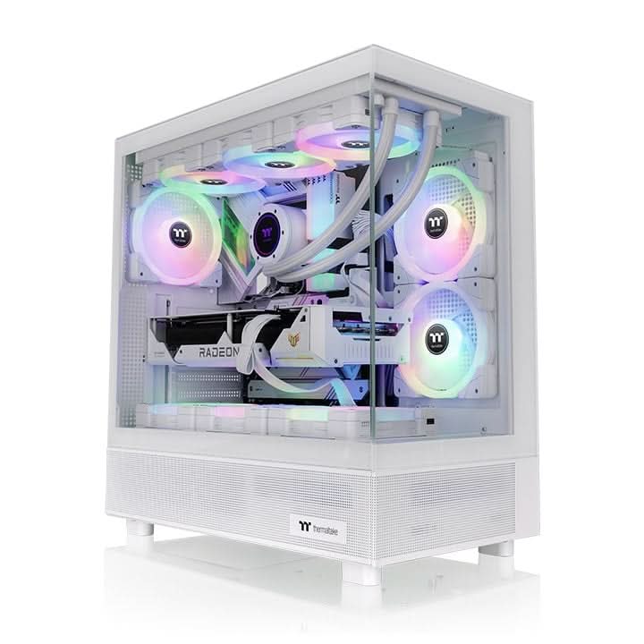 THERMALTAKE VIEW 270 TG ARGB SNOW MID TOWER CABINET - SWIFT PERIPHERALS1090095