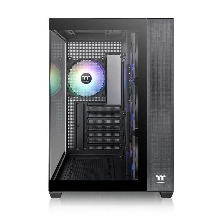 THERMALTAKE VIEW 380 TG ARGB (ATX) MID TOWER CABINET (BLACK) - SWIFT PERIPHERALS1090096