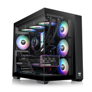 THERMALTAKE VIEW 380 TG ARGB (ATX) MID TOWER CABINET (BLACK) - SWIFT PERIPHERALS1090096