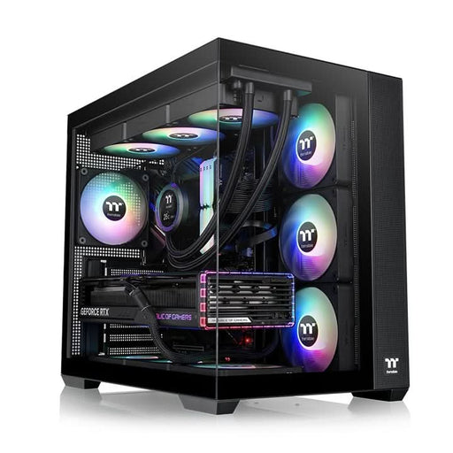 THERMALTAKE VIEW 380 TG ARGB (ATX) MID TOWER CABINET (BLACK) - SWIFT PERIPHERALS1090096