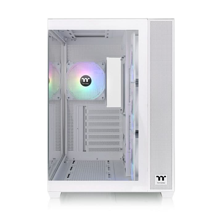 THERMALTAKE VIEW 380 TG ARGB SNOW (ATX) MID TOWER CABINET (WHITE) - SWIFT PERIPHERALS1090097