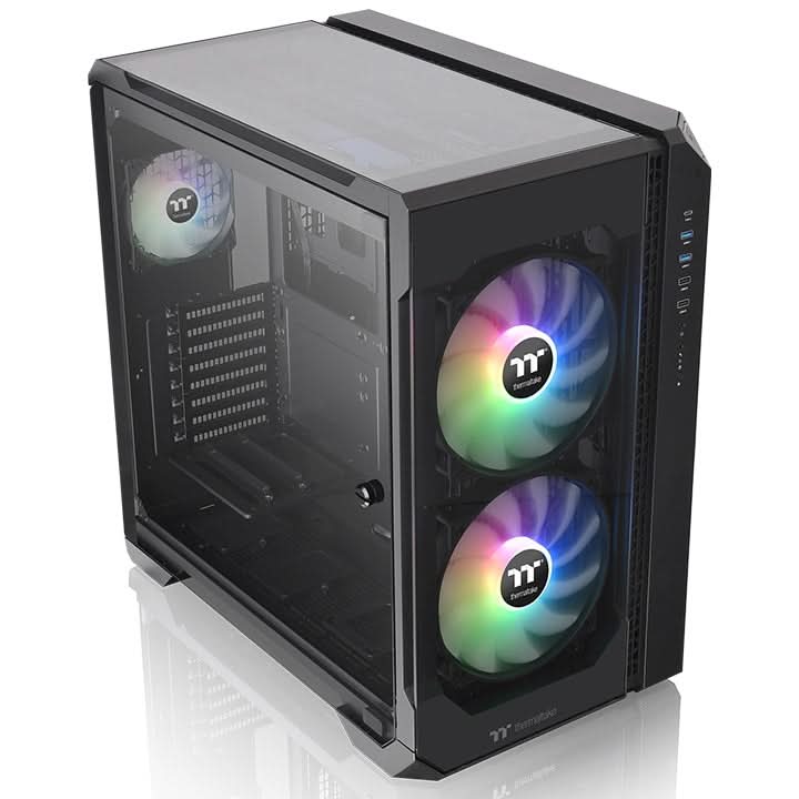 THERMALTAKE VIEW 51 TG FULL - TOWER E - ATX ARGB CABINET BLACK - SWIFT PERIPHERALS1085707