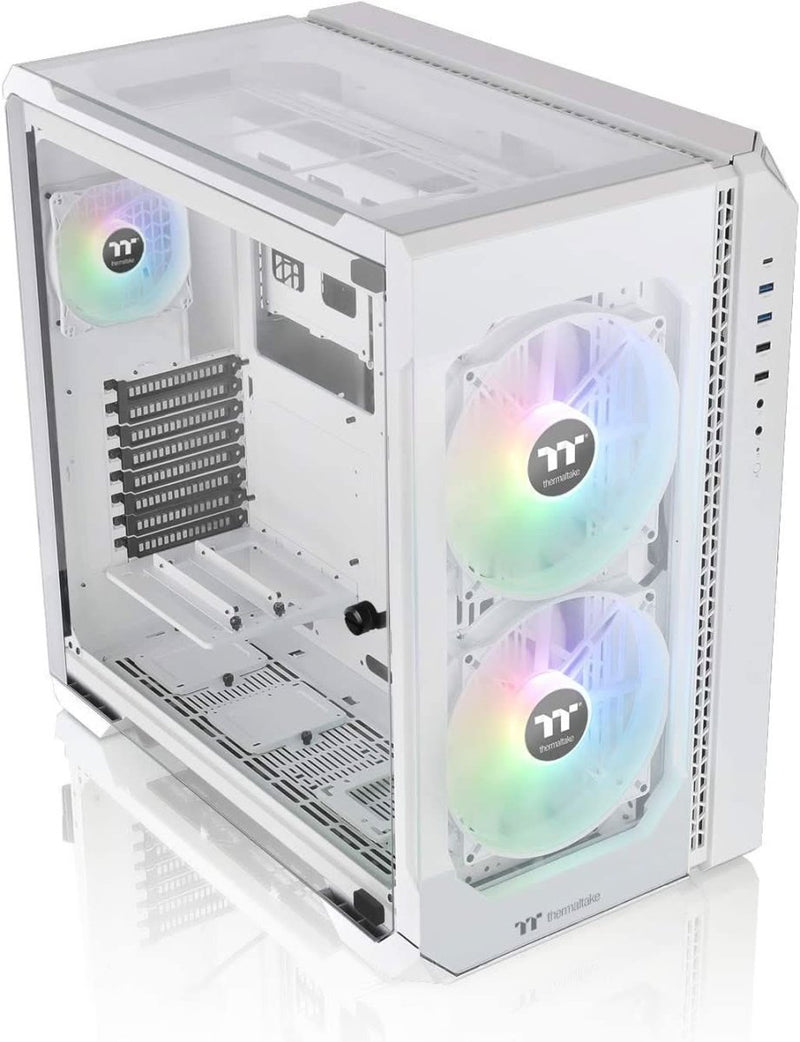 THERMALTAKE VIEW 51 TG FULL - TOWER E - ATX ARGB CABINET SNOW WHITE - SWIFT PERIPHERALS100406