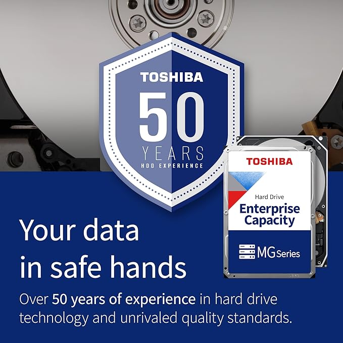 Toshiba 8TB Enterprise Capacity 3.5 - inch SATA HDD 7200 RPM, 512e, 256MB Cache - SWIFT PERIPHERALSMG10ADA800E