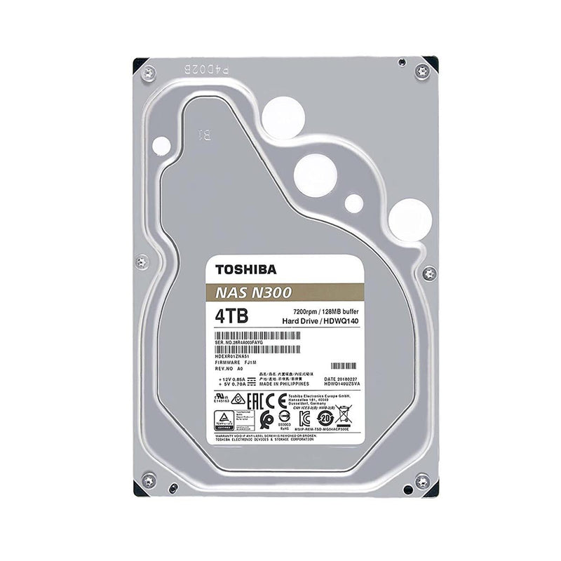 Toshiba N300 4TB 3.5 - inch SATA 7200RPM Internal NAS Hard Disk - SWIFT PERIPHERALSHDWQ140UZSVA