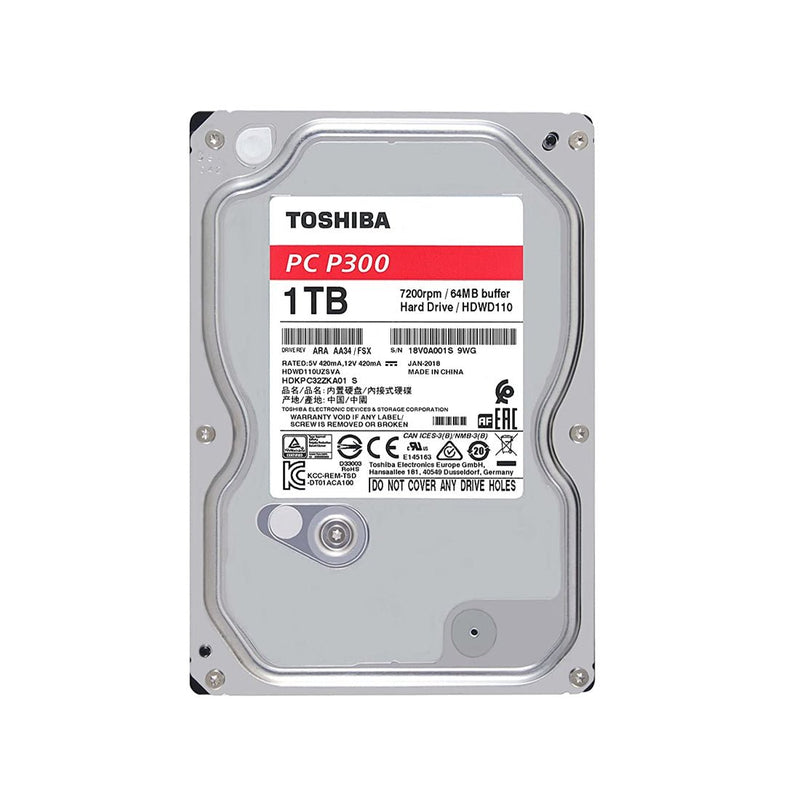 Toshiba P300 1TB HDD 3.5 - inch SATA 7200RPM Desktop Internal Hard Disk - SWIFT PERIPHERALSHDWD110UZSVA