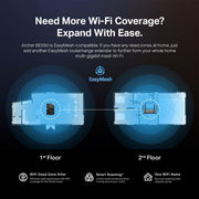 TP - Link Archer BE550 BE9300 Tri - Band Whole Home EasyMesh Wi - Fi 7 Router - SWIFT PERIPHERALSArcher BE550