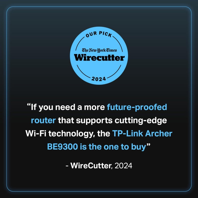 TP - Link Archer BE550 BE9300 Tri - Band Whole Home EasyMesh Wi - Fi 7 Router - SWIFT PERIPHERALSArcher BE550