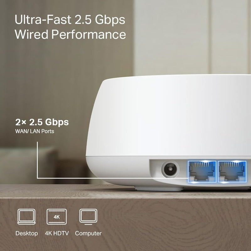 TP - Link BE5000 Deco BE25 Dual - Band Whole Home Mesh WiFi 7 System - 2 Pack - SWIFT PERIPHERALSDeco BE25(2 Pack)