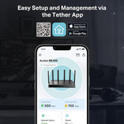 TP - Link BE6500 Archer BE400 Dual - Band Whole Home EasyMesh Wi - Fi 7 Router - SWIFT PERIPHERALSArcher BE400