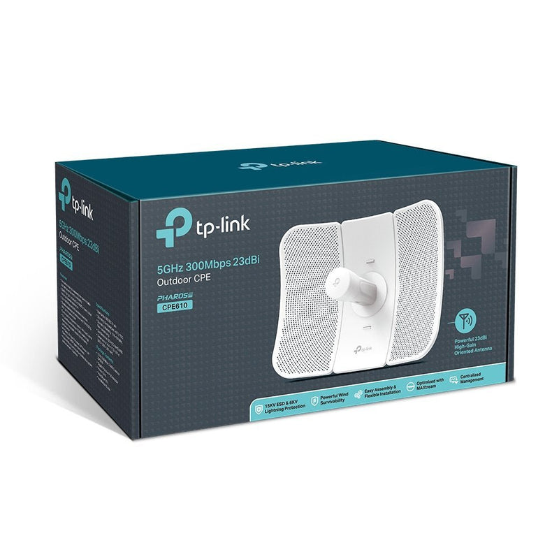 TP - Link CPE610 5GHz 300Mbps 23dBi Long Range Outdoor CPE Wireless Access Point - SWIFT PERIPHERALSCPE610