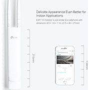 TP - Link EAP110 V3 300Mbps Wireless N Outdoor Access Point - White - SWIFT PERIPHERALSEAP110-Outdoor
