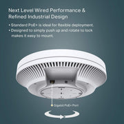TP - Link Omada EAP610 Indoor AX1800 Ceiling Mount WiFi 6 Access Point - White - SWIFT PERIPHERALSEAP610-Indoor