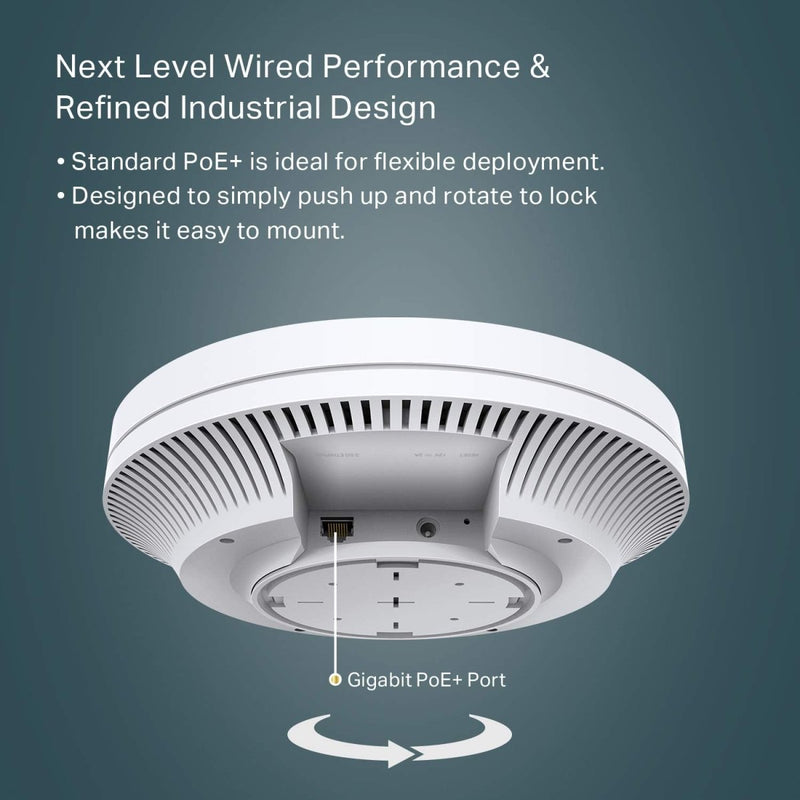 TP - Link Omada EAP610 Indoor AX1800 Ceiling Mount WiFi 6 Access Point - White - SWIFT PERIPHERALSEAP610-Indoor