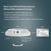 TP - Link Omada EAP650 AX3000 Wireless Dual - Band Ceiling Mount WiFi 6 Access Point - White - SWIFT PERIPHERALSEAP650