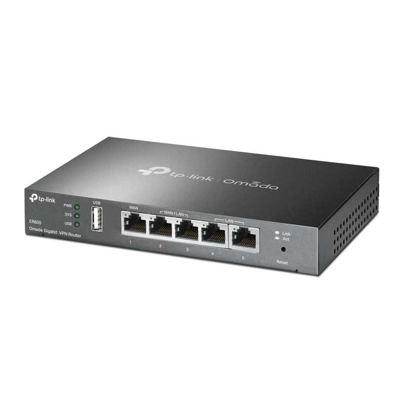 TP - Link Omada ER605 Gigabit VPN Multi - WAN Wired Single Band Router Gateway - Black - SWIFT PERIPHERALSER605