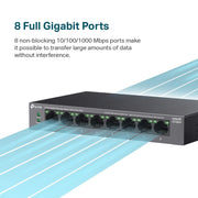 TP - Link Omada LS108GP 8 Port Gigabit Ethernet Desktop Switch with 8 - Port PoE+ - SWIFT PERIPHERALSLS108GP