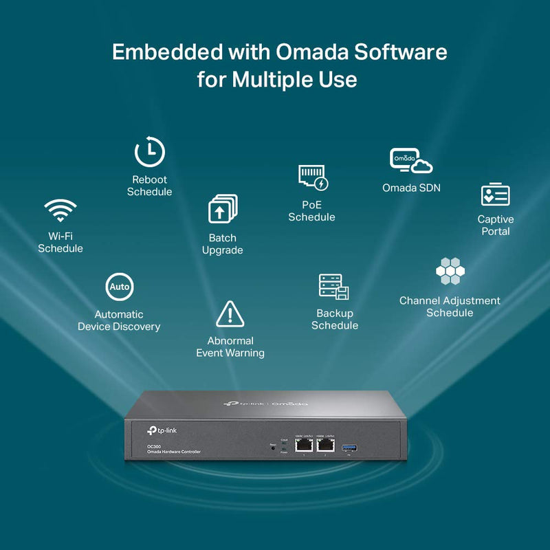 TP - Link Omada OC300 2.4GHz Single Band SDN Integrated Hardware Cloud Controller - SWIFT PERIPHERALSOC300