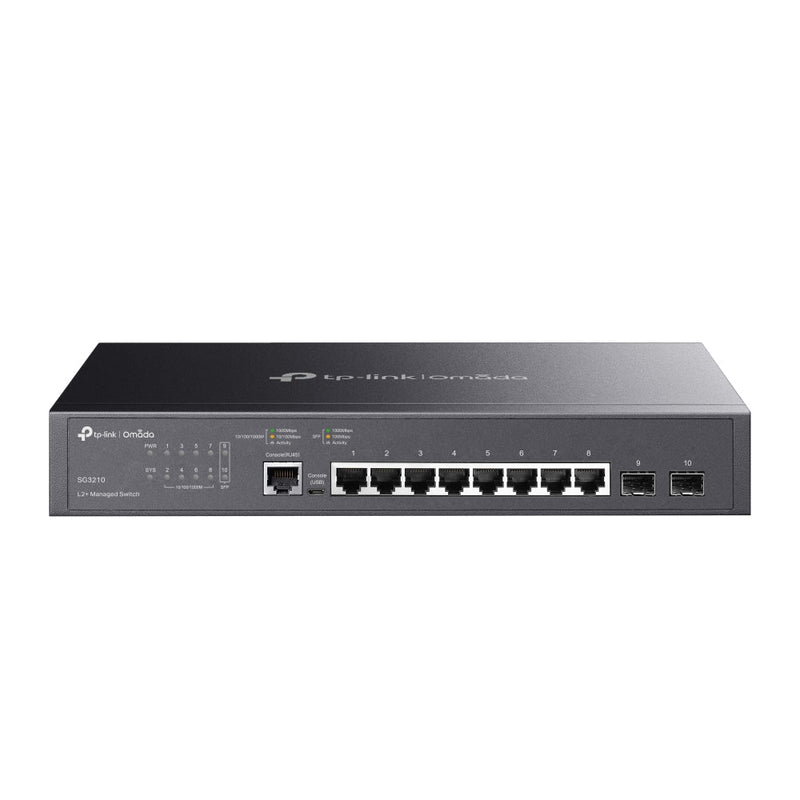 TP - Link Omada TL - SG3210 8 Port Gigabit L2+ Managed Switch with 2 SFP Slots - SWIFT PERIPHERALSTL-SG3210