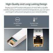 TP - Link Omada TL - SM5310 - T 10G BASE - T SFP+ to RJ45 Adapter Module - SWIFT PERIPHERALSTL-SM5310-T