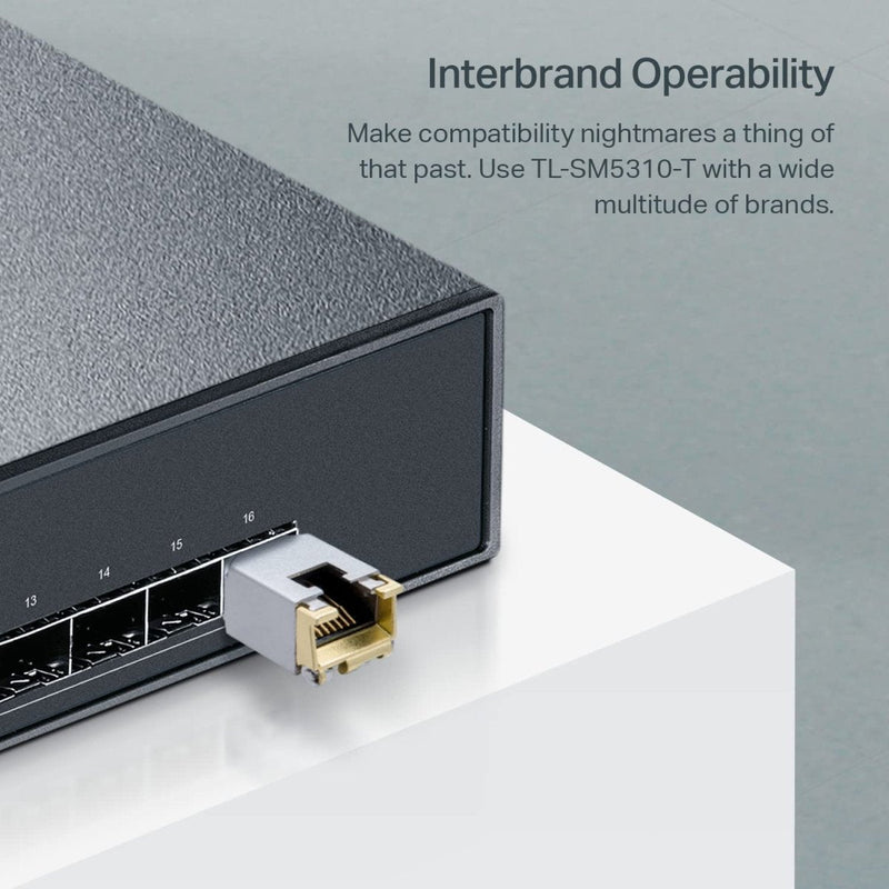 TP - Link Omada TL - SM5310 - T 10G BASE - T SFP+ to RJ45 Adapter Module - SWIFT PERIPHERALSTL-SM5310-T
