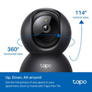 TP - Link Tapo C201 Pan Tilt Wi - Fi Security Camera 1080p Full HD Night Vision - SWIFT PERIPHERALSTapo C201