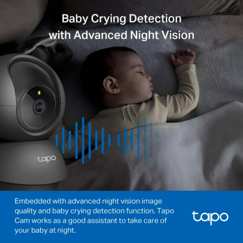 TP - Link Tapo C201 Pan Tilt Wi - Fi Security Camera 1080p Full HD Night Vision - SWIFT PERIPHERALSTapo C201