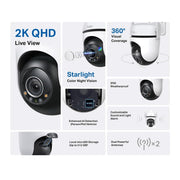TP - Link TAPO C520WS 4MP 2K QHD Weatherproof Outdoor Security Smart Wi - Fi Camera - White - SWIFT PERIPHERALSTAPO C520WS