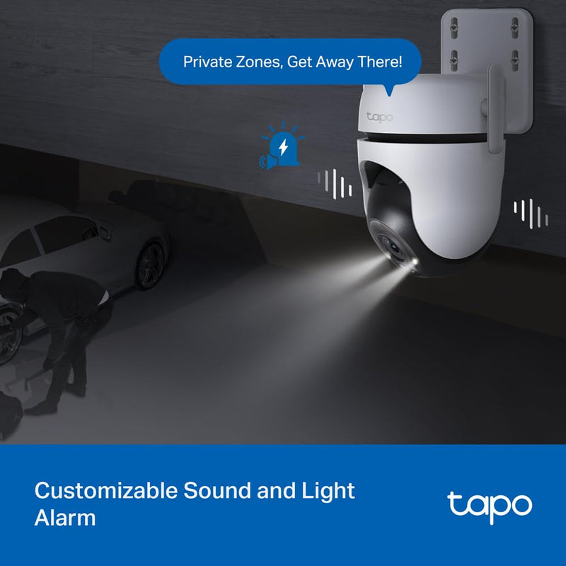 TP - Link TAPO C520WS 4MP 2K QHD Weatherproof Outdoor Security Smart Wi - Fi Camera - White - SWIFT PERIPHERALSTAPO C520WS