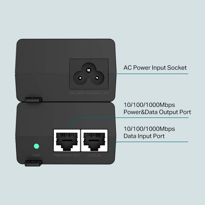 TP - Link TL - POE160S 30W Up to 100 Meters PoE+ Adapter/Injector - Black - SWIFT PERIPHERALSTL-POE160S