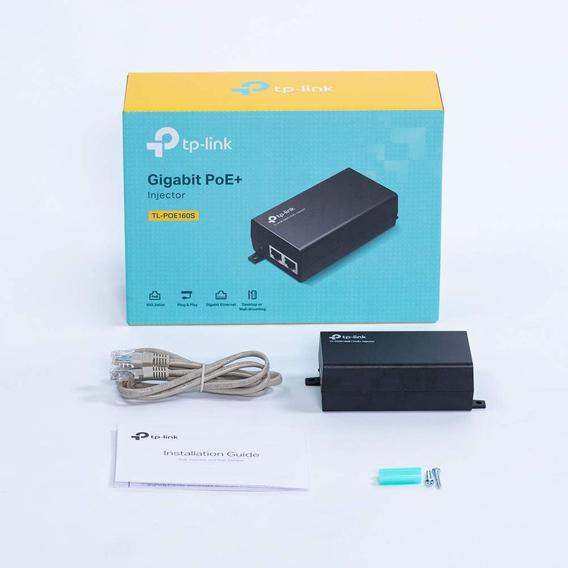 TP - Link TL - POE160S 30W Up to 100 Meters PoE+ Adapter/Injector - Black - SWIFT PERIPHERALSTL-POE160S