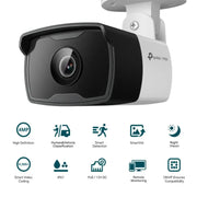 TP - Link VIGI C340I 4MP 2.8MM Outdoor IR Bullet Network Camera AI Detection IP67 PoE - SWIFT PERIPHERALSVIGI-C340I-2.8MM
