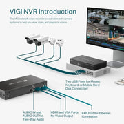 TP - Link VIGI NVR1008H 8 Channel Network Video Recorder 24/7 Continuous Recording - SWIFT PERIPHERALSVIGI-NVR1008H