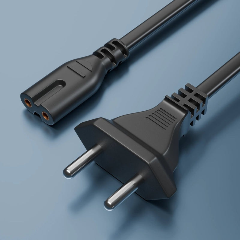 TPS Replacement 2 Pin Universal AC Power Cable Cord (1.5 Meter) - SWIFT PERIPHERALS2PIN-PC