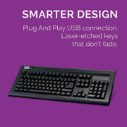 TVSE GOLD USB KEYBOARD BLACK - SWIFT PERIPHERALS101000