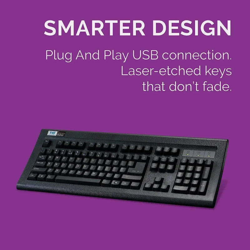 TVSE GOLD USB KEYBOARD BLACK - SWIFT PERIPHERALS101000
