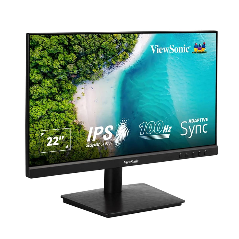 ViewSonic 22 Inch Full HD IPS 100Hz Adaptive Sync Flicker Free sRGB Eye - Care Technology Monitor - SWIFT PERIPHERALSVA2209-MH